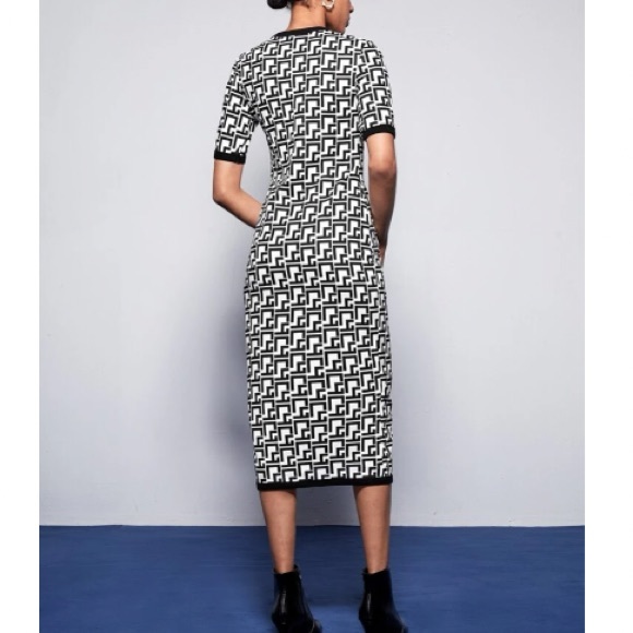 Geo print bodycon dress - Picture 5 of 8